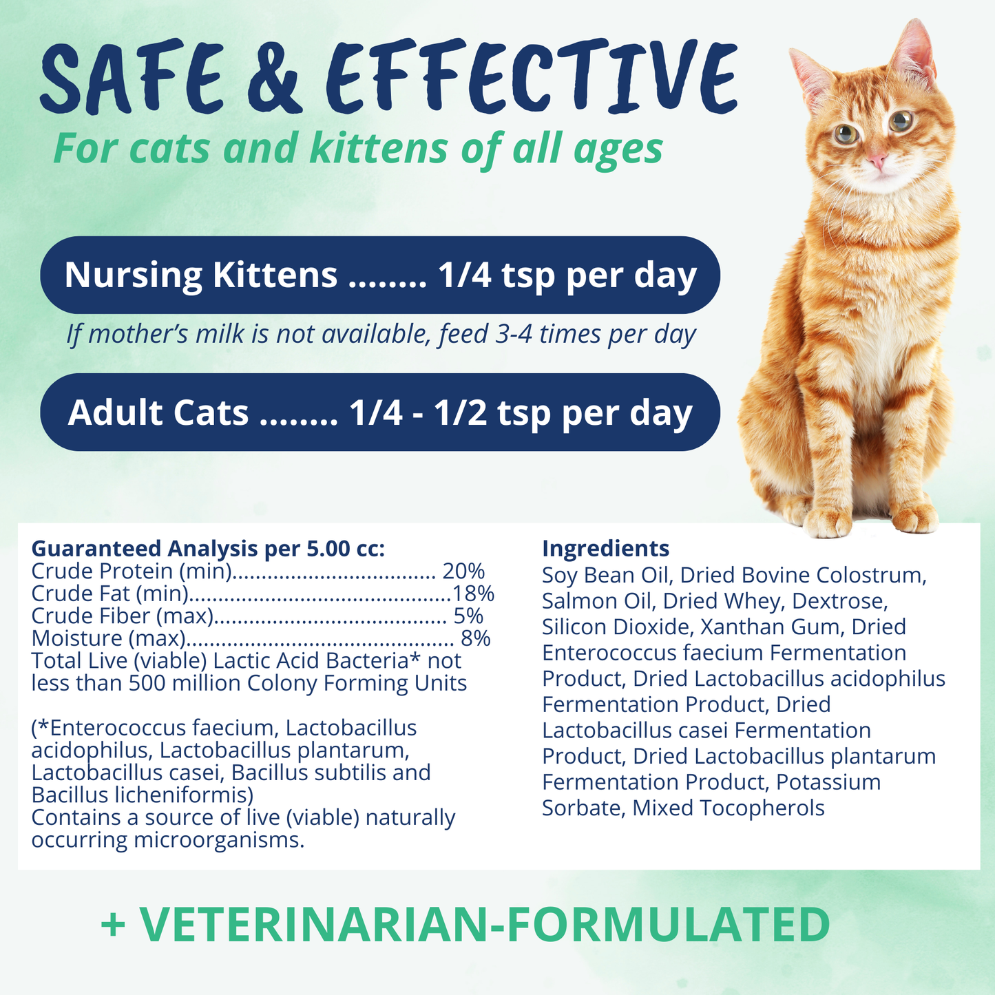 Vital Colostrum Squeezable Gel for Cats