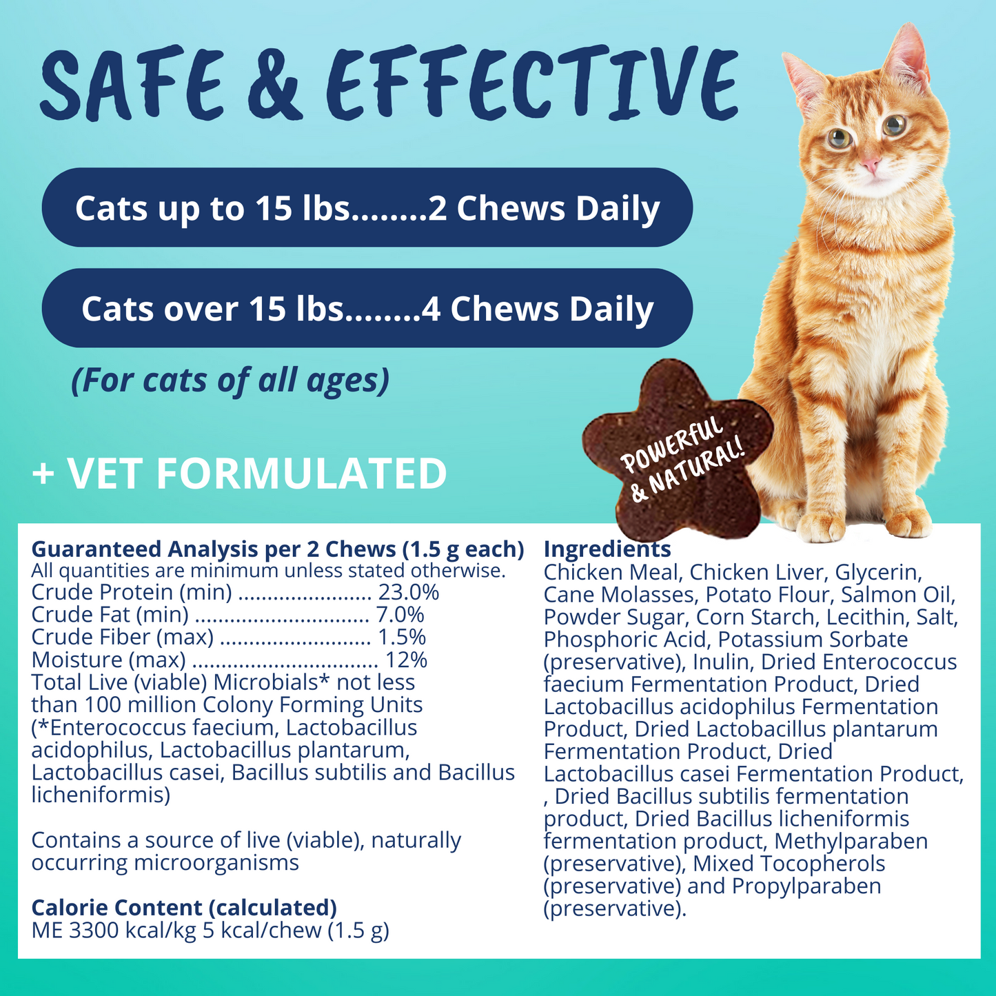 Probiotic Soft Chews for Cats