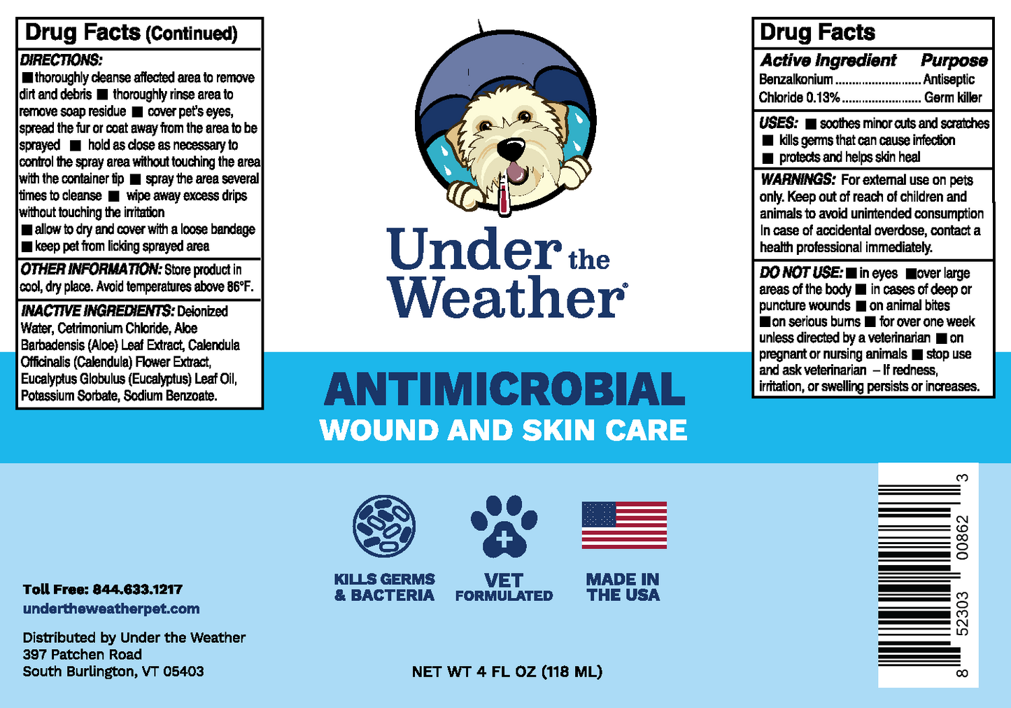 Antimicrobial Wound Spray For Dogs