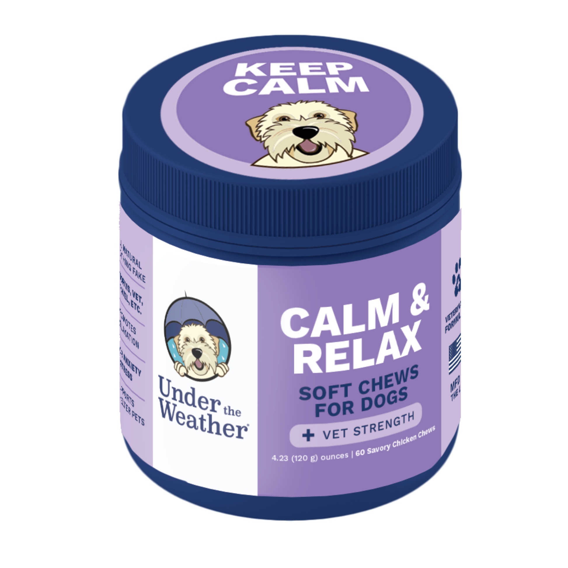 Under the Weather Pet Calming Chews Soft Treats for Dogs