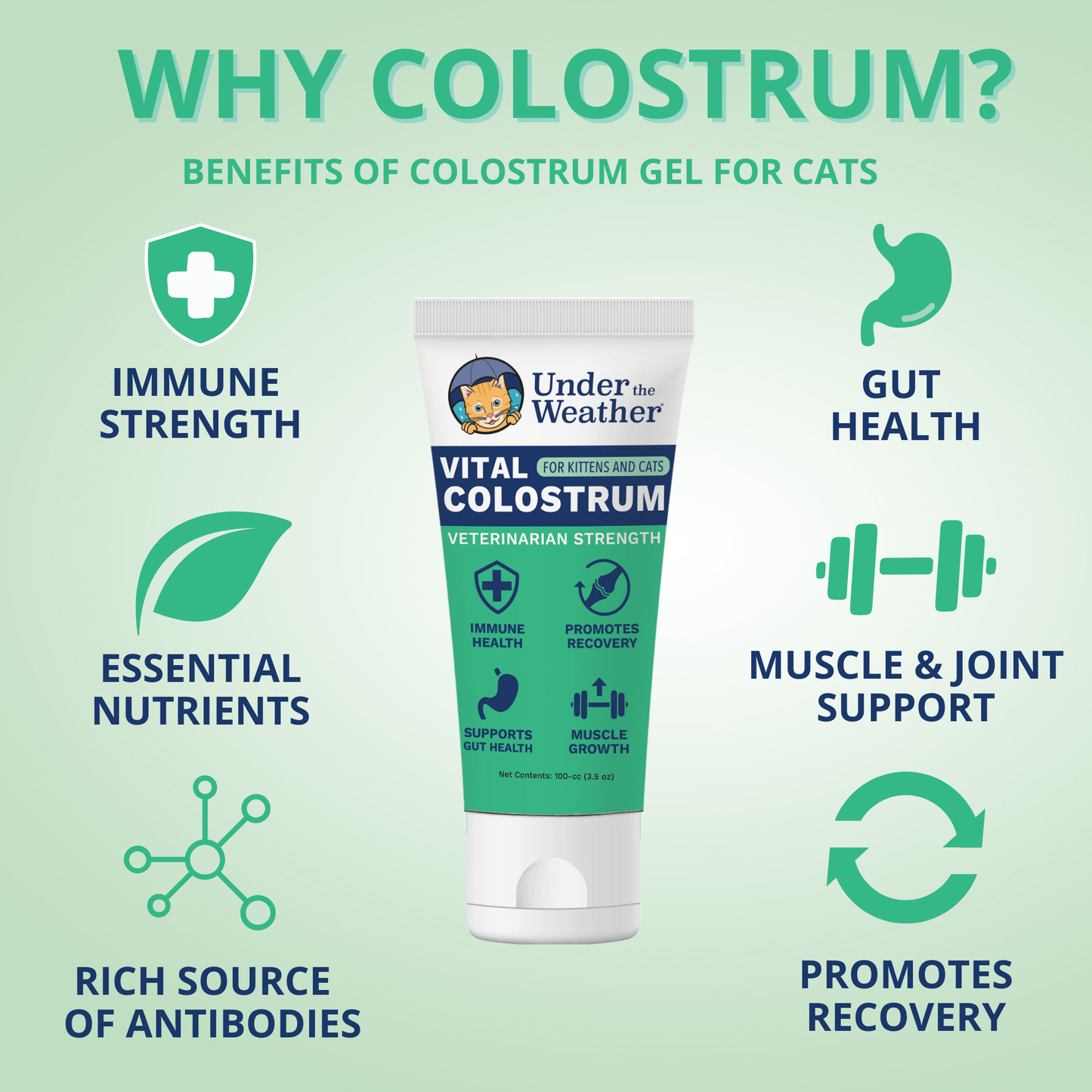 Vital Colostrum Squeezable Gel for Cats