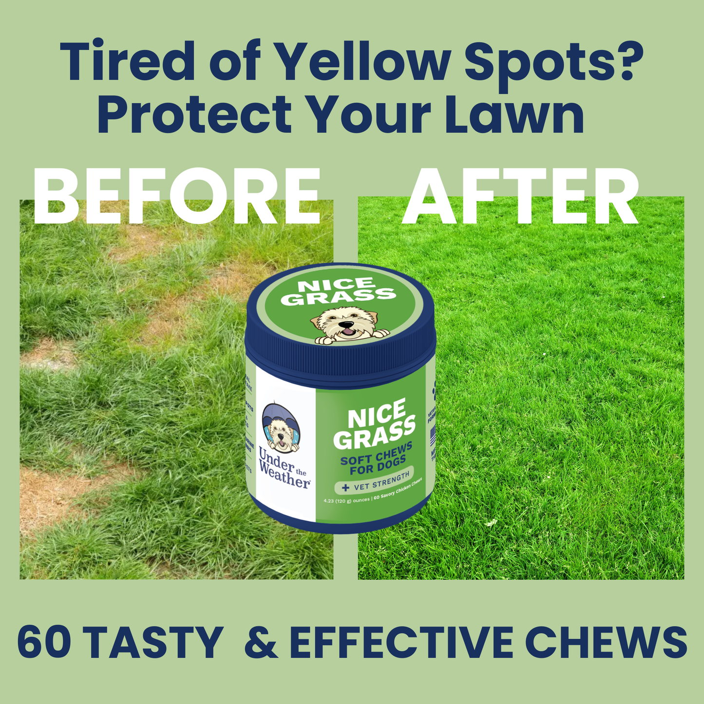 Nice Grass - Urine Neutralizer Chews For Dogs