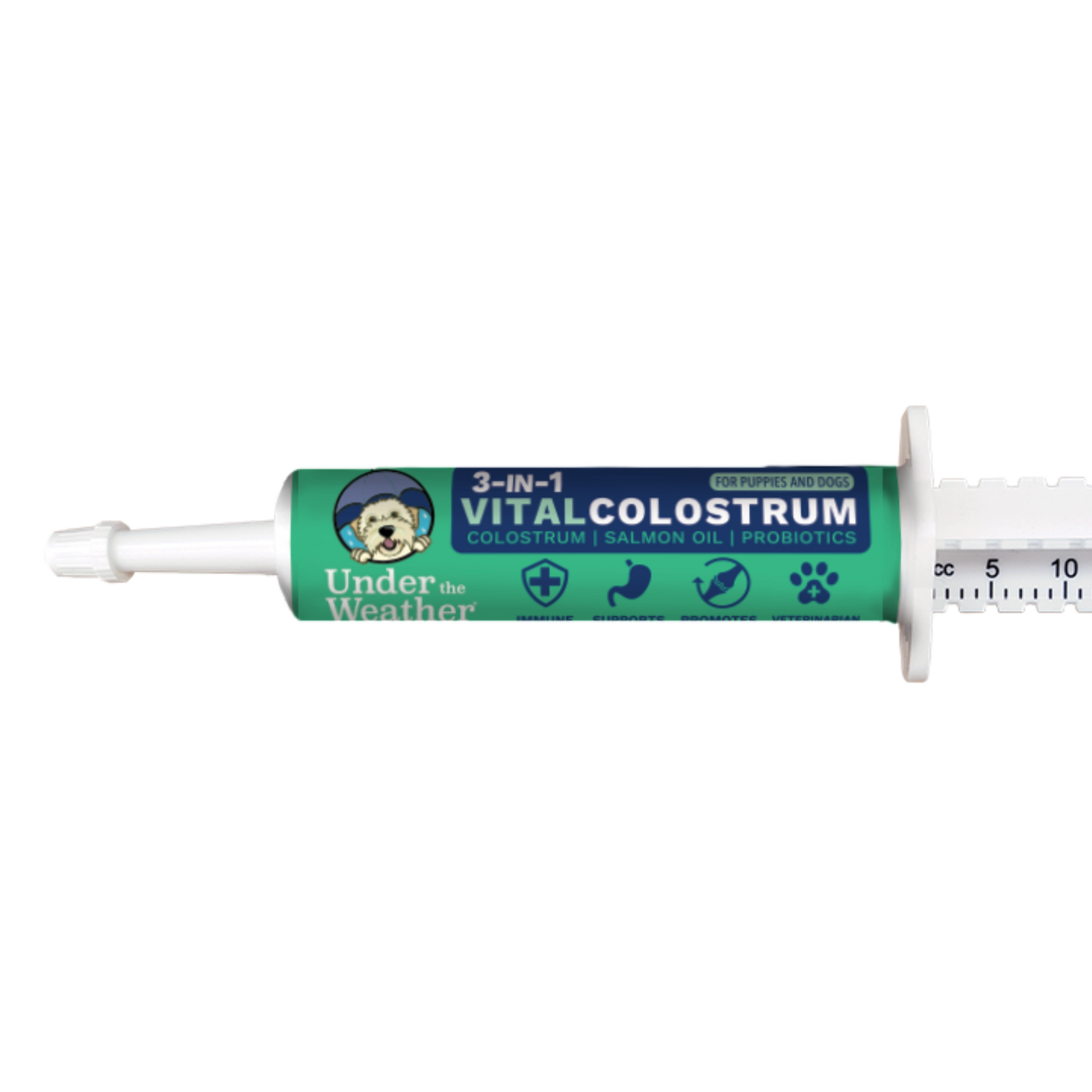 Under the Weather Pet 3-In-1 Vital Colostrum Gel Supplement for Dogs
