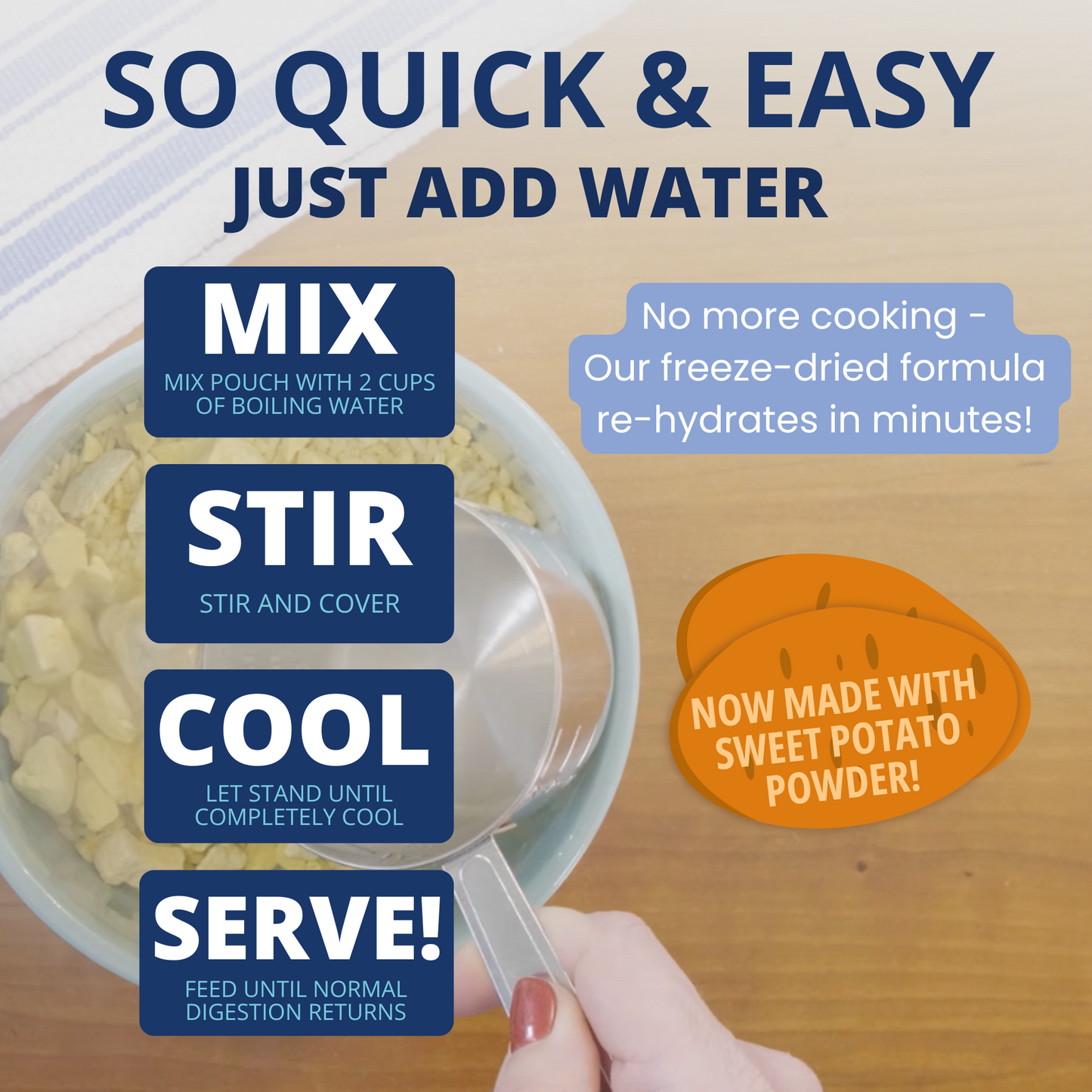 Turkey, Rice, & Sweet Potato Bland Diet For Dogs