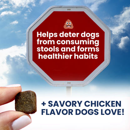 Poop Eating Deterrent - Coprophagia Chew For Dogs