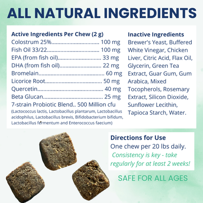 Allergy and Itch Immune Support Chews for Dogs