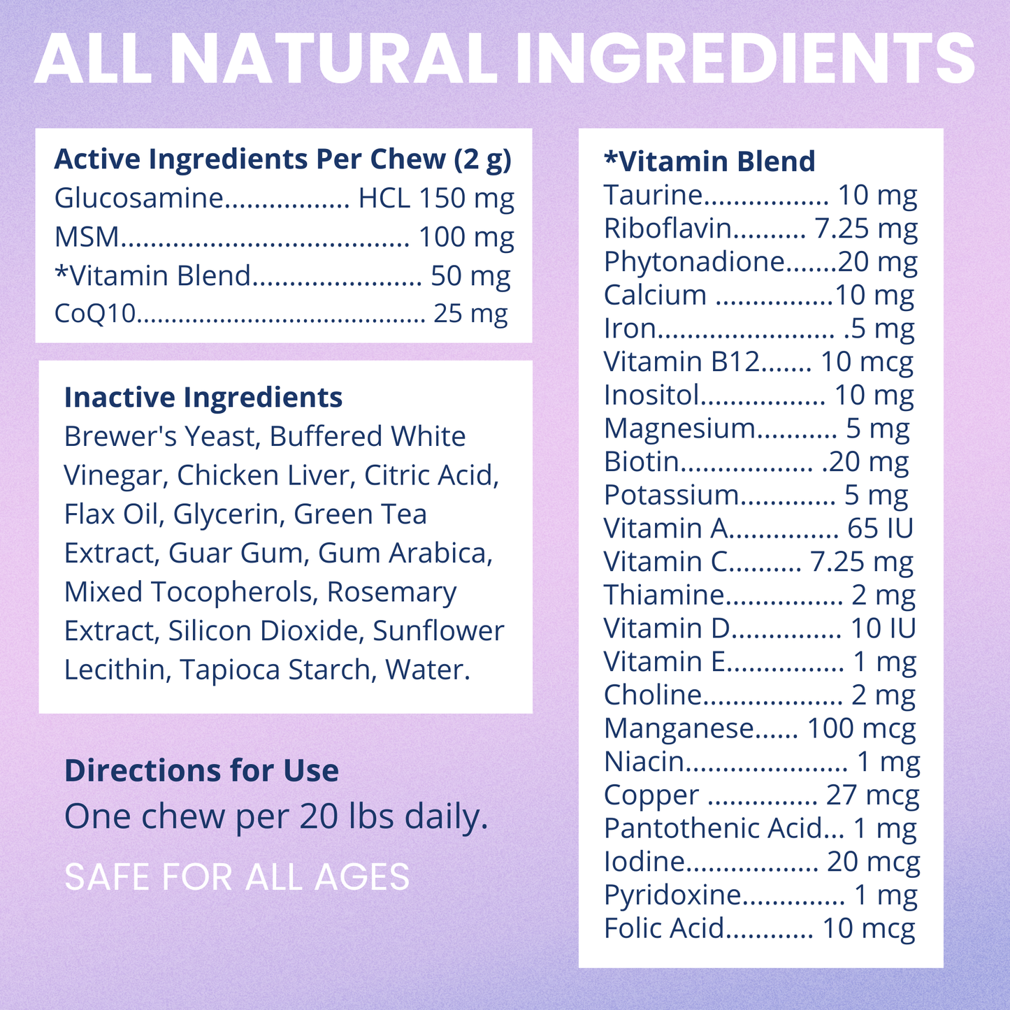 Multivitamin Daily Support for Dogs