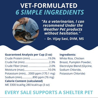 Chicken, Rice, & Pumpkin Bland Diet For Dogs