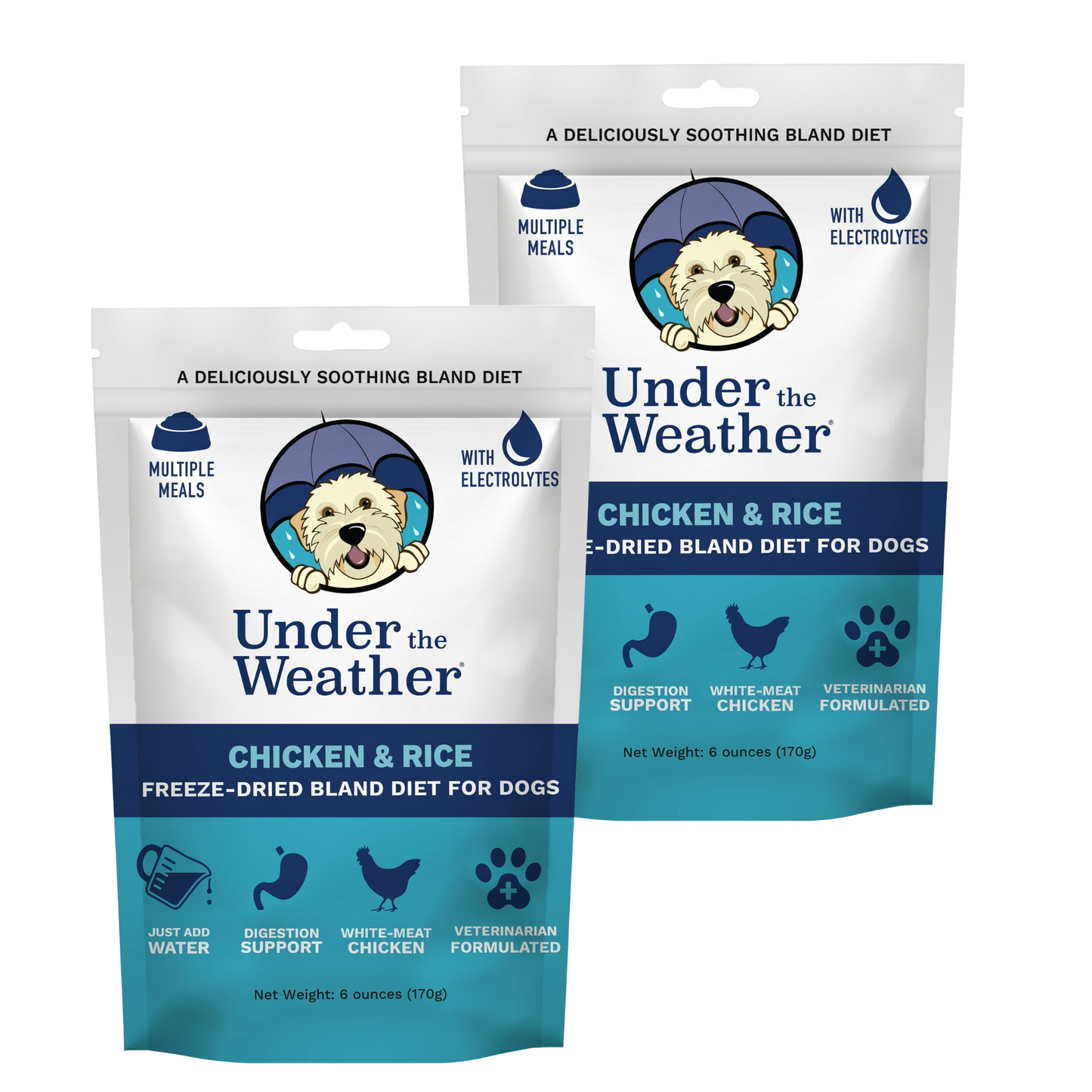 Chicken & Rice Bland Diet For Dogs - 2 Pack