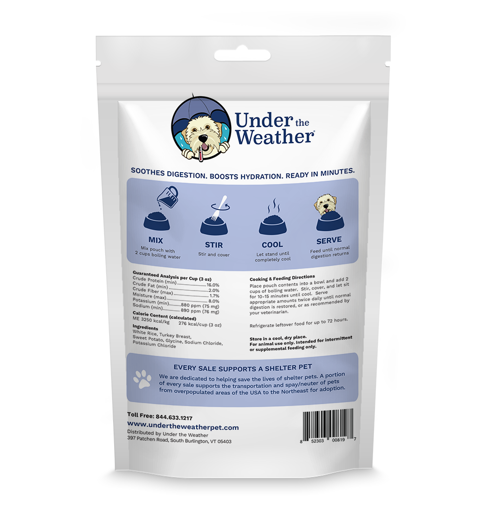 Turkey, Rice, & Sweet Potato Bland Diet For Dogs - 2 Pack