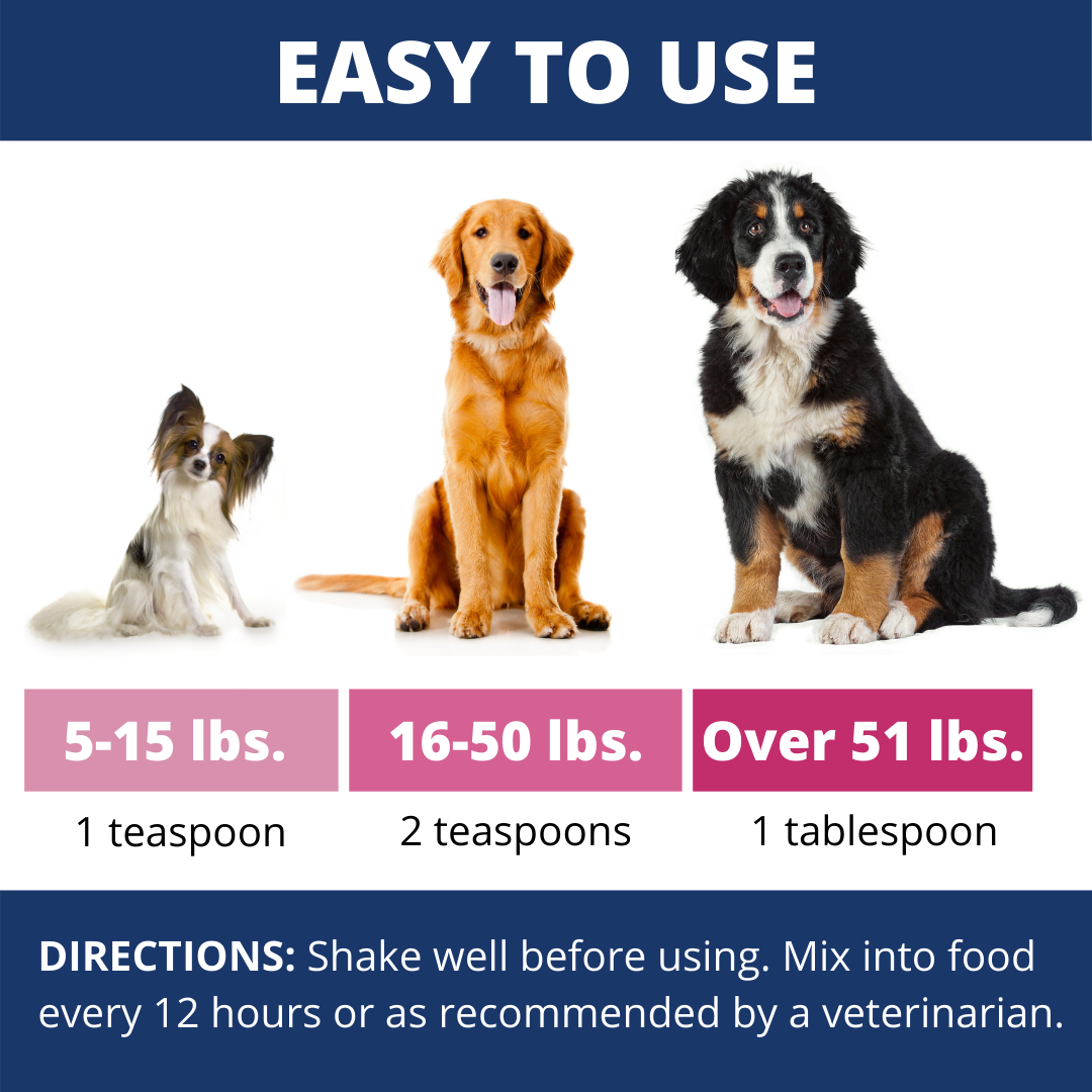 Dog medicine top for loose motion