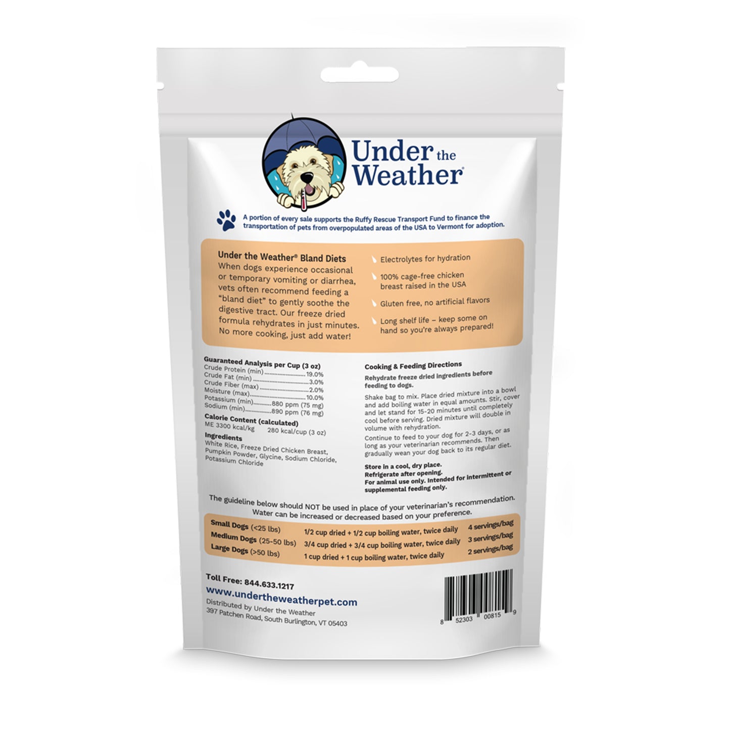 Chicken, Rice, and Pumpkin Bland Diet & Ready Balance Probiotic Gel For Dogs
