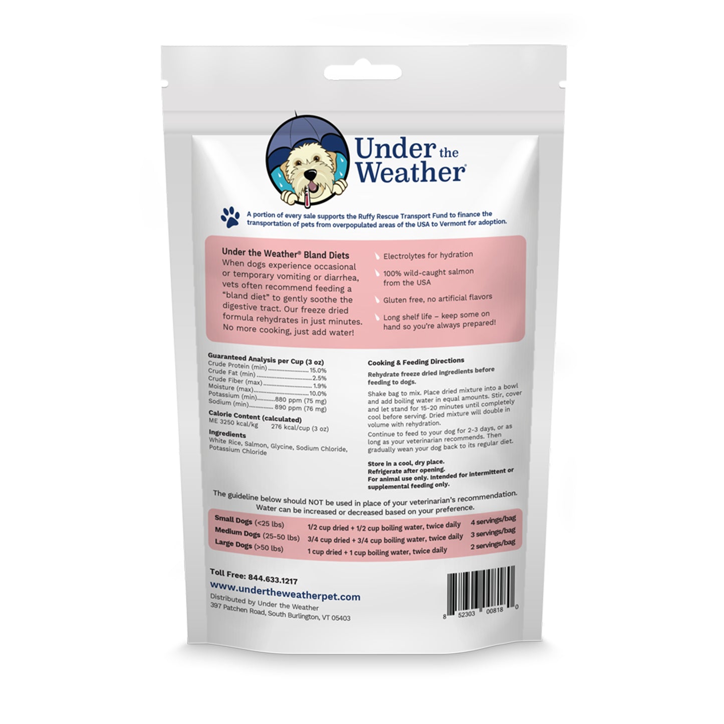 Salmon & Rice Bland Diet For Dogs - 6 pack
