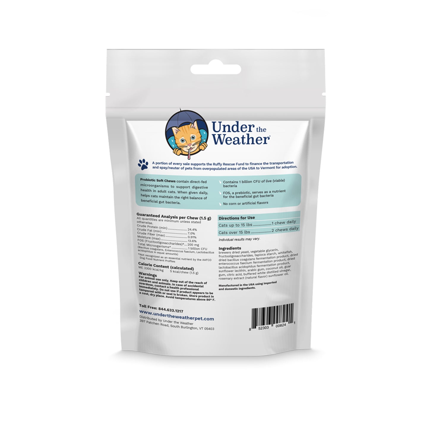 Probiotic Soft Chews & Anti-Diarrhea Bundle For Cats