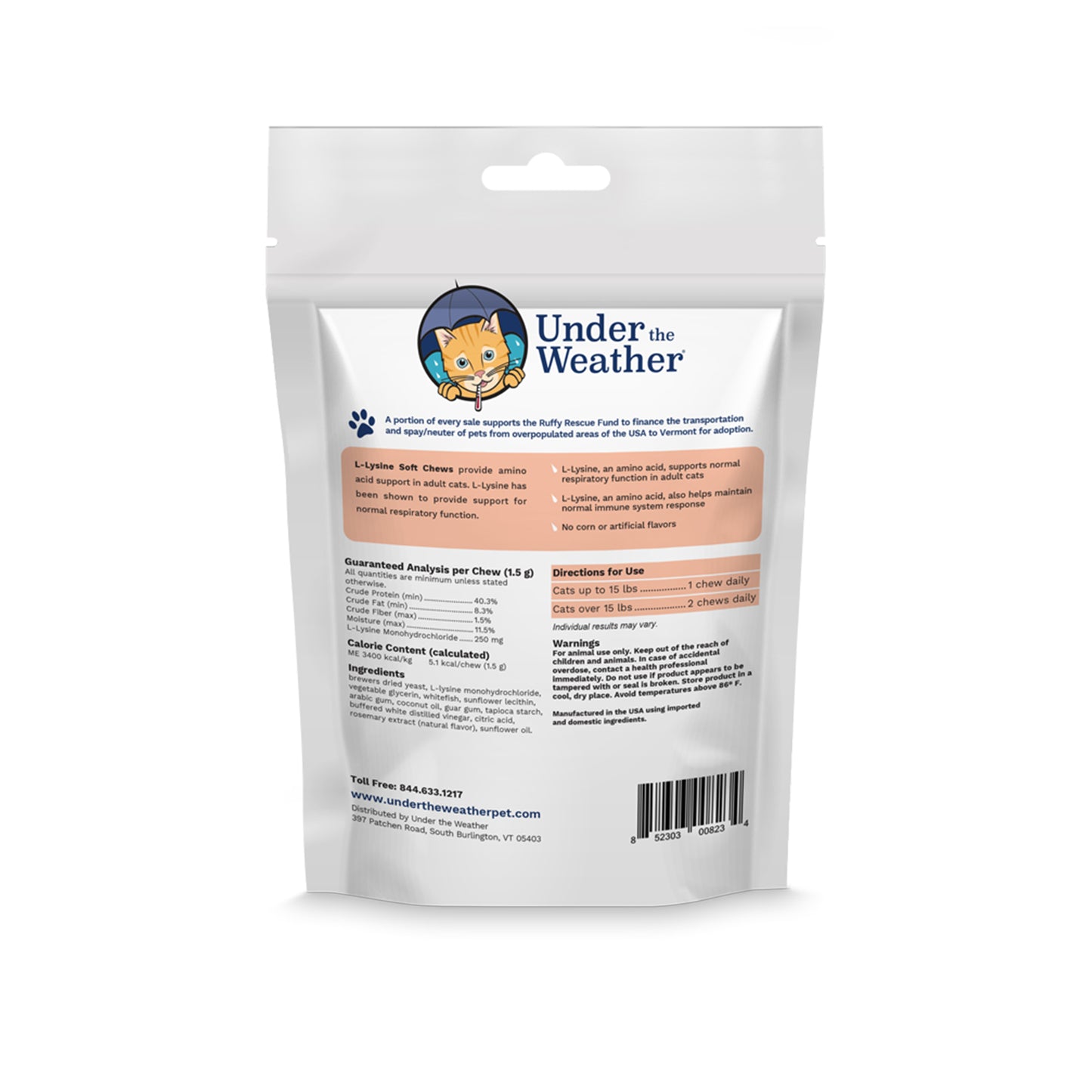 L-Lysine Soft Chews For Cats
