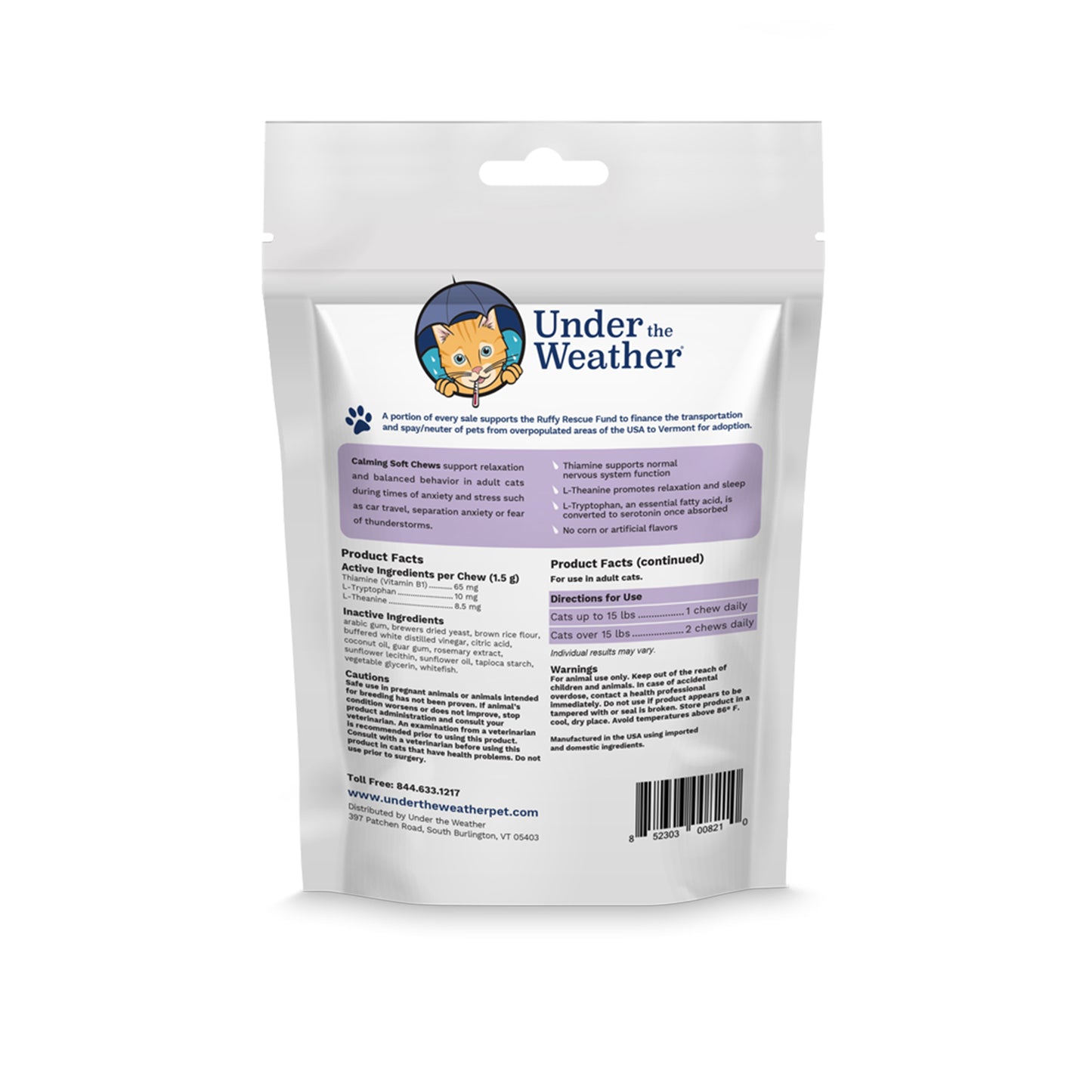 Antimicrobial Wound Spray and Calming Chews for Cats
