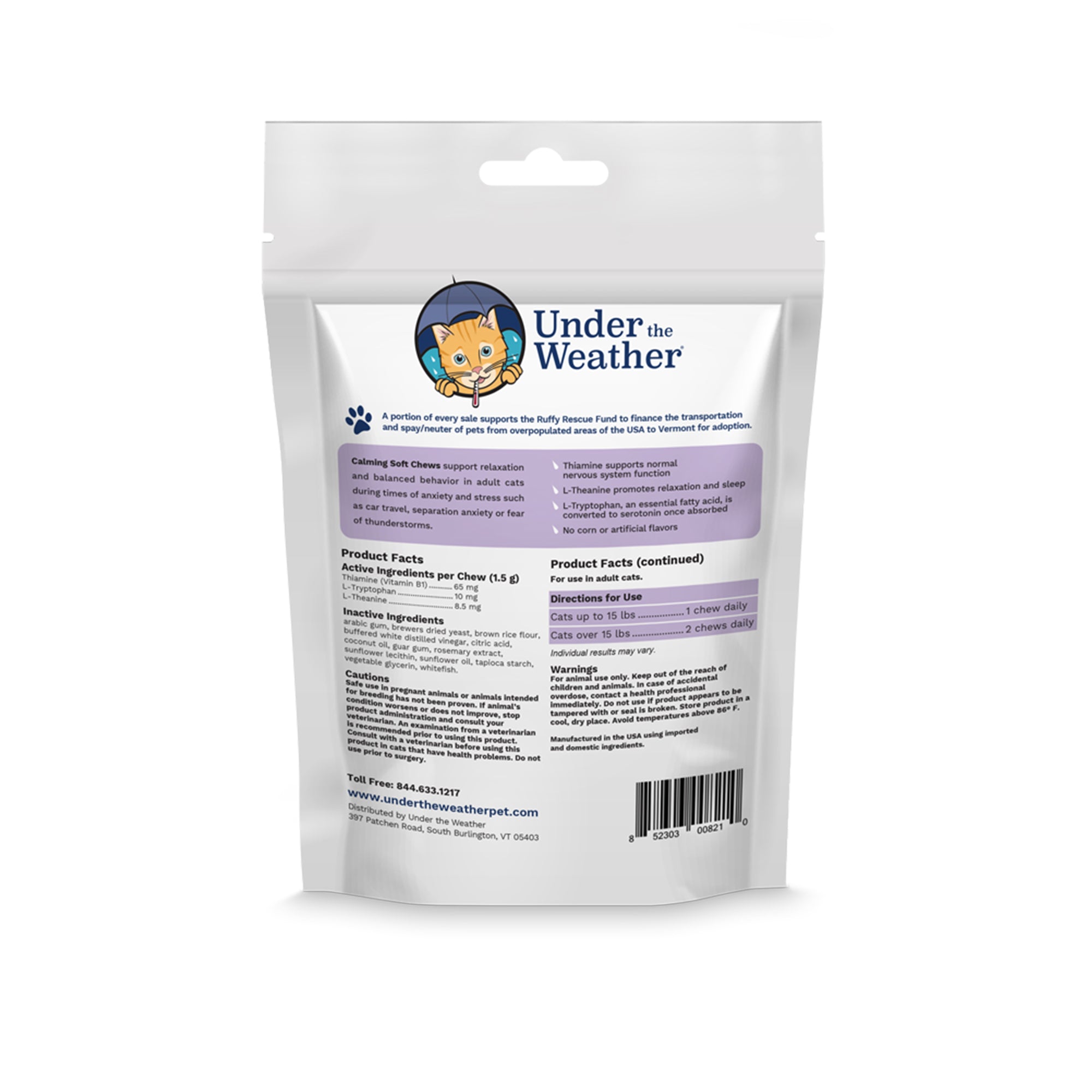 Antimicrobial Wound Spray and Calming Chews for Cats