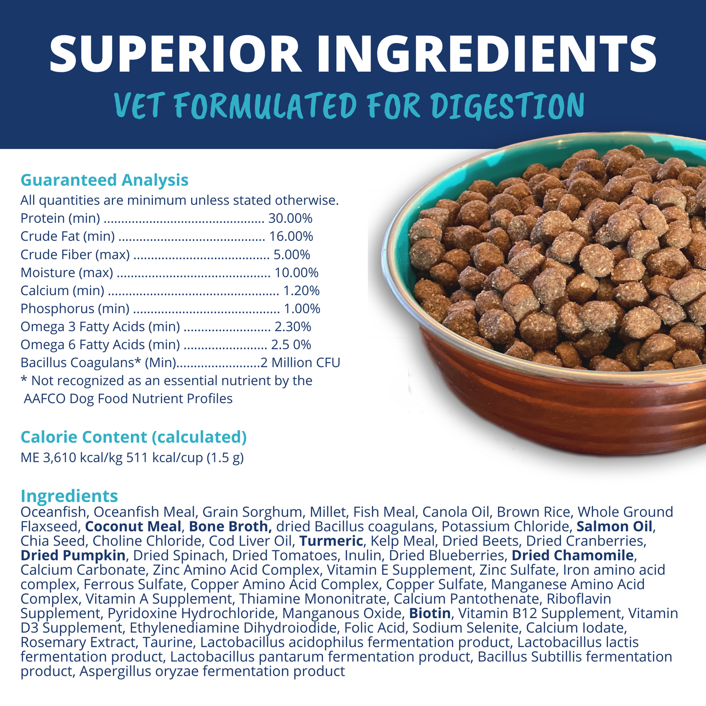 Probiotic & Bone Broth Coated Kibble For Dogs