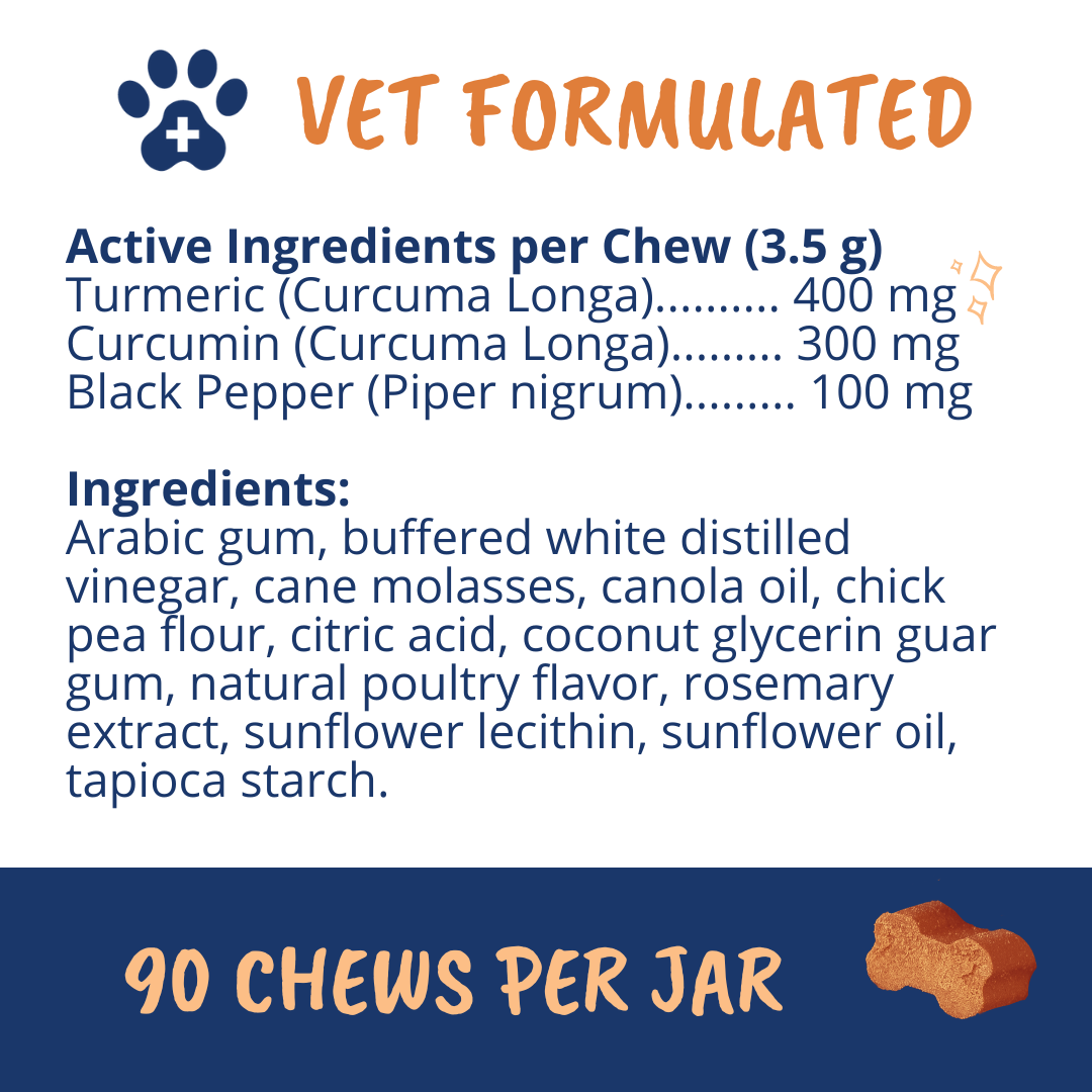 Turmeric & Curcumin Soft Chews for Dogs