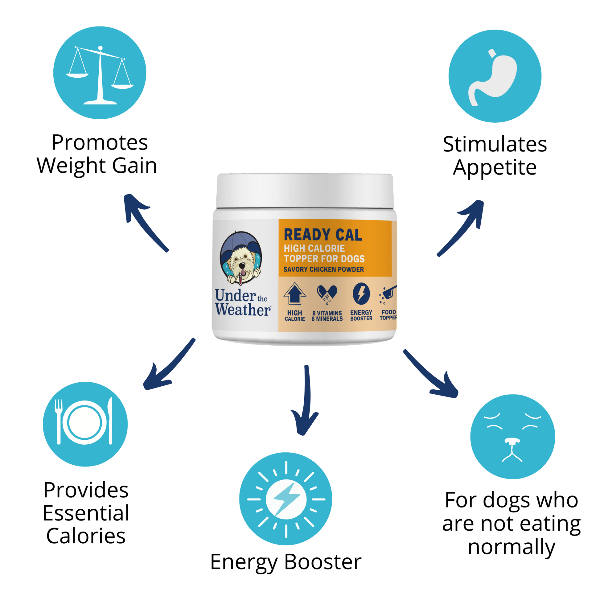 Weight gain sales powder for dogs