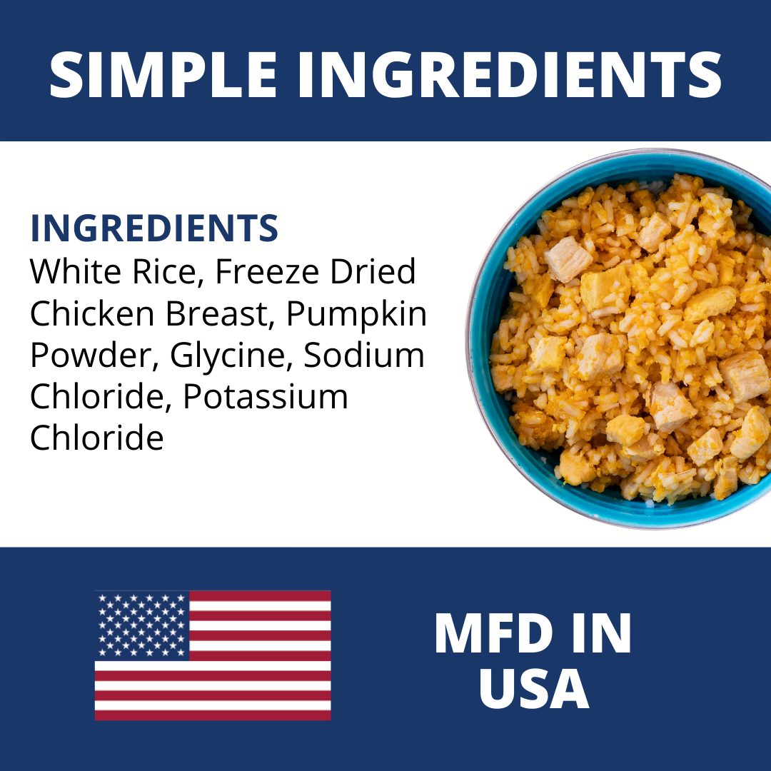 Chicken, Rice, & Pumpkin Bland Diet For Dogs - 6 Pack