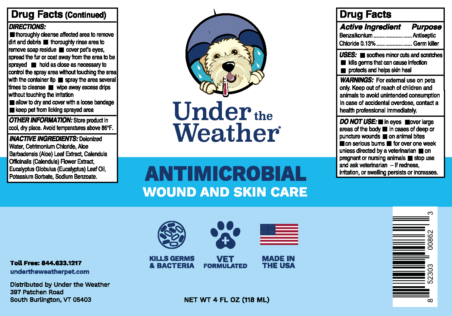 Antimicrobial Wound Spray For Dogs