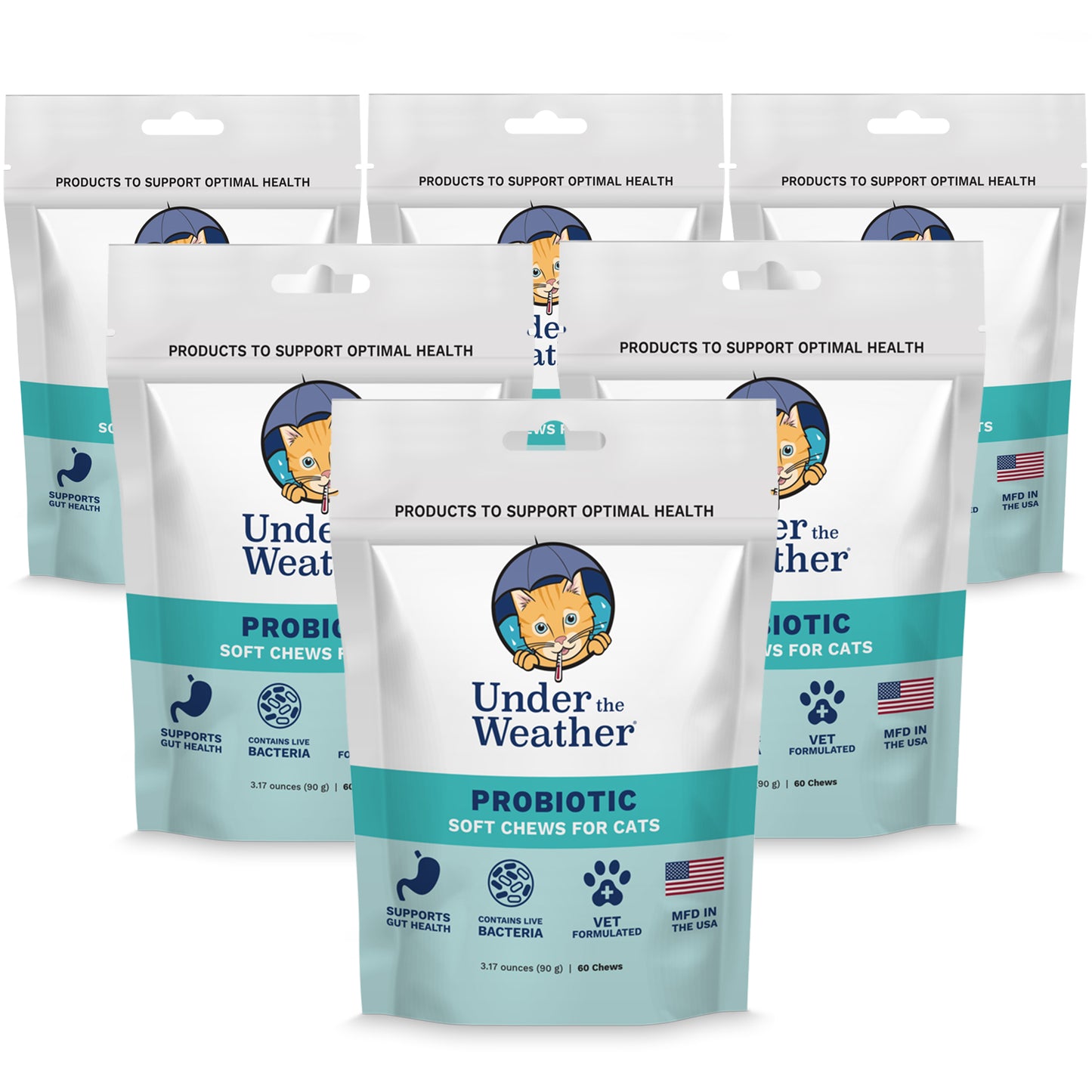 Probiotic Soft Chews For Cats - 6 Pack