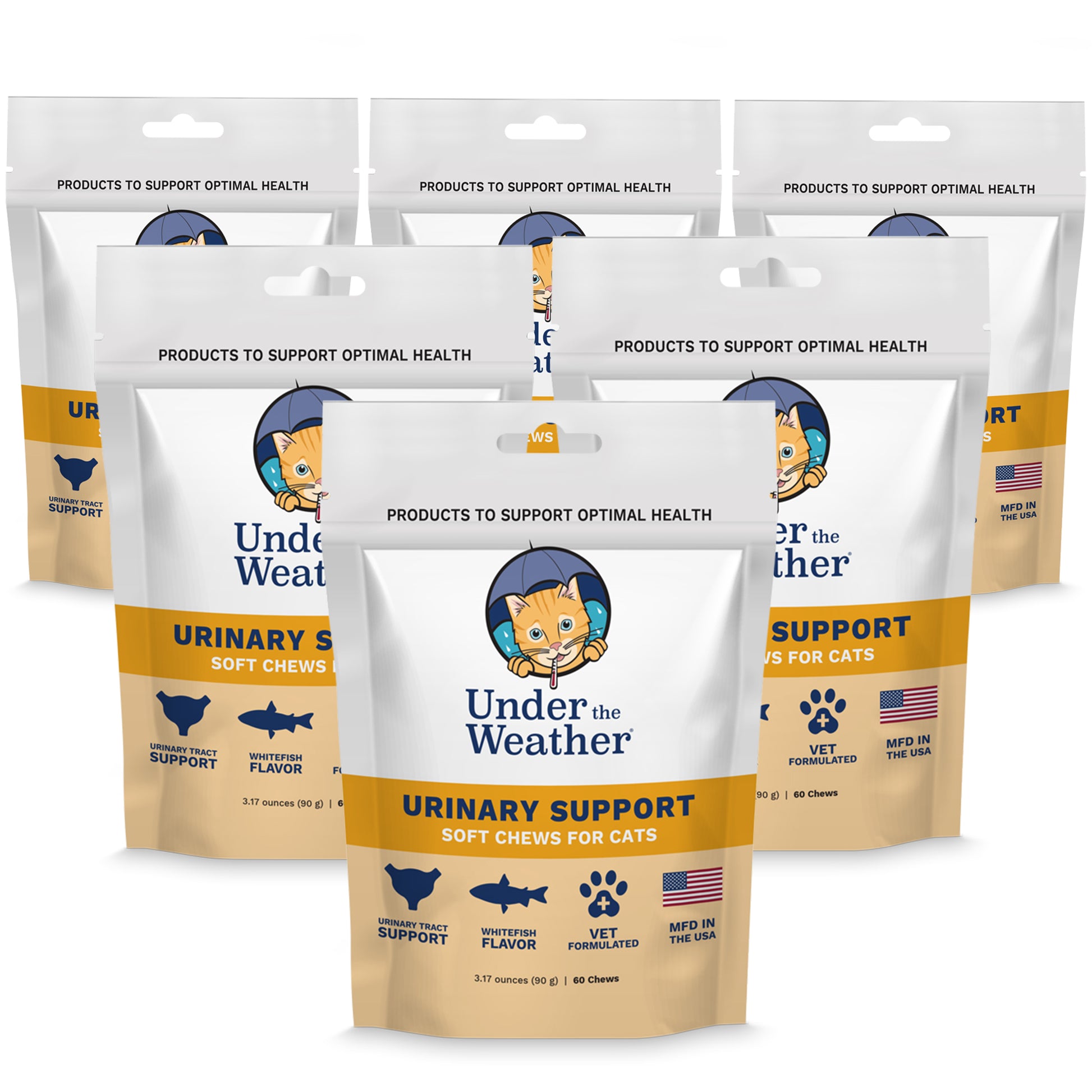 Under the Weather Pet Urinary Support Soft Chews Cat Supplement
