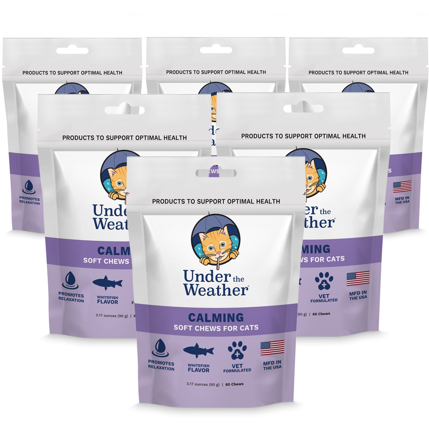 Under the Weather Pet Calming Soft Chews Supplement for Cats