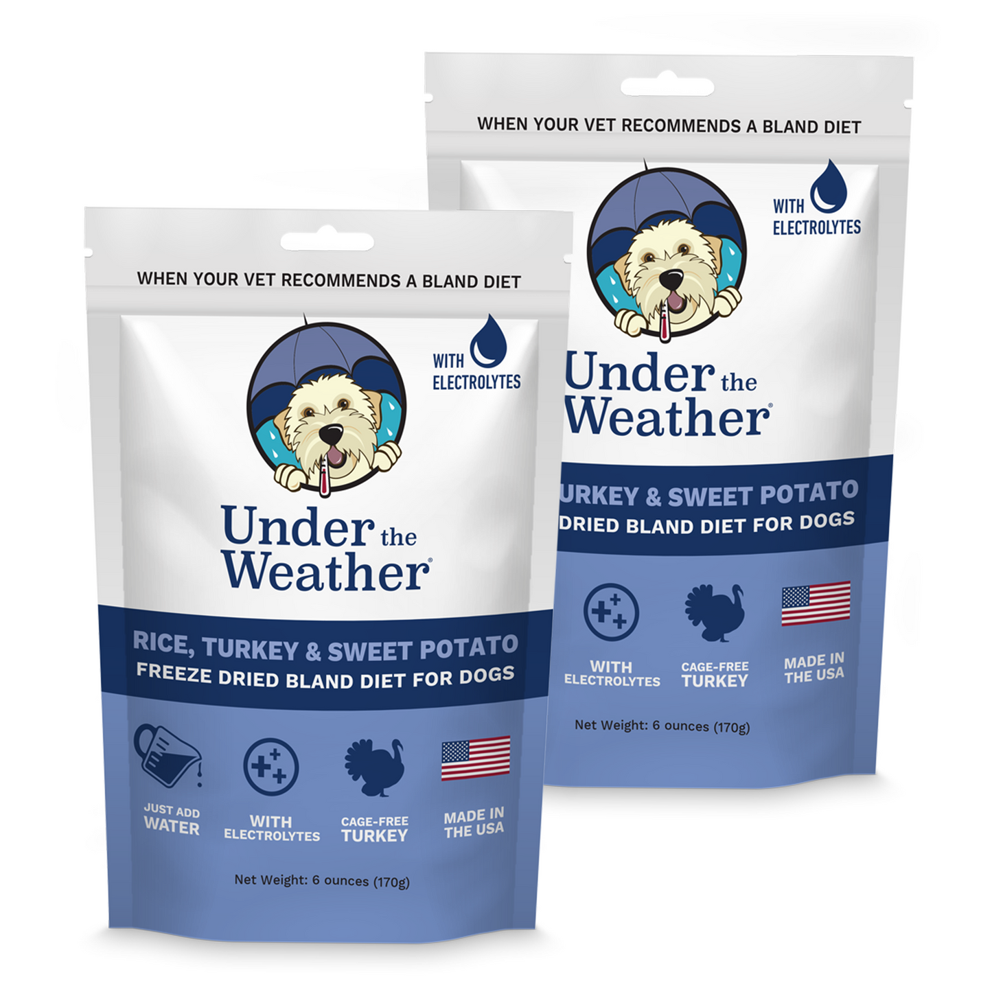 Turkey, Rice, & Sweet Potato Bland Diet For Dogs - 2 Pack
