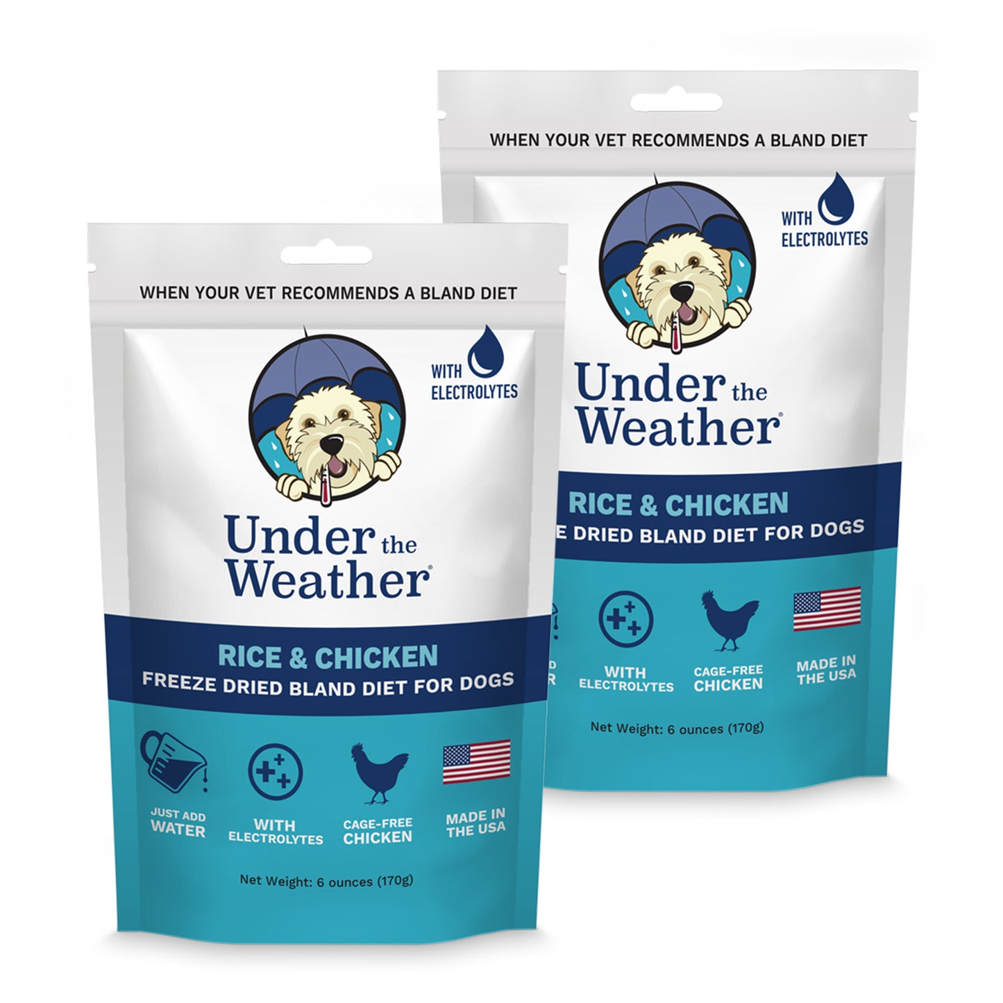 Chicken & Rice Bland Diet For Dogs - 2 Pack