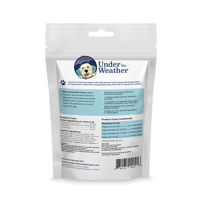 Hemp Calming Soft Chews For Dogs