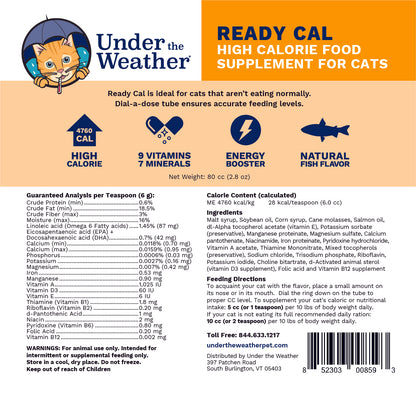 Ready Cal High-Calorie Supplement For Cats - 80cc